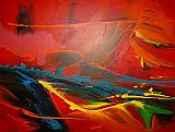 Dream Canvas Paintings - Sea Dream in Red II